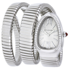 Bvlgari Serpenti Tubogas Silver Opaline Dial Quartz Ladies Watch 101910