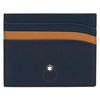 Montblanc Meisterstuck 6cc Pocket Holder- Navy/Tan 118309