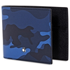 Montblanc Sartorial 4 cc Wallet- Camouflage Blue 118676