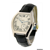 Cartier Tortue XL Silver Guilloche Dial Men's 18 Carat White Gold Watch W1545951