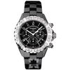 Chanel J12 Black Ceramic Diamond Chronograph Automatic Men's Watch H1178