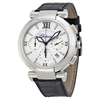 Chopard Imperiale Chronograph Automatic Silver Dial Stainless Steel Men's Leather Strap Watch 388549-3001 38/8549-3001