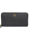 Tory Burch Robinson Zip Continental Wallet- Black/Royal Navy 45254-018