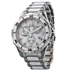 Citizen Eco-Drive Chronograph Diamond White Dial Stainless Steel and Ceramic Ladies Watch FB1230-50A