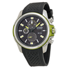 Citizen Eco Drive Black Dial Chronograph Black Rubber Men's Watch CA0427-08E