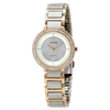 Citizen Silhouette Crystal White Mother of Pearl Dial Ladies Two Tone Watch EM0483-89D