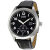 Citizen Eco Drive Black Dial Black Leather Strap Men's Watch BV1060-07E