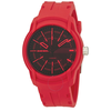 Diesel Armbar Black Dial Red Silicone Men's Watch DZ1820