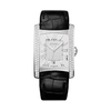 Ebel Brasilia Silver Dial Black Leather Men's Watch 1215720