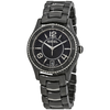 Ebel X-1 Black Dial Black Ceramic and Steel Ladies Watch 1216142