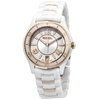 Ebel X-1 Silver Dial White Ceramic Ladies Watch 1216113