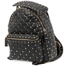 Valentino Ladies Leather Rockstud Spike Black Small Backpack B0C48 NAP 0NO