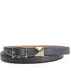Valentino Ladies Rockstud Black Rock Thin Single Stud Belt Size 80 CM T0679 VIT 0NO