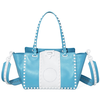 Valentino Rockstud Small Leather Tote- Azure PW2B0037YDW-0S7