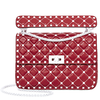 Valentino Rockstud Spike Medium Shoulder Bag- Red B0122RVH 0RO