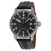 Fortis Fleiger Classic Automatic Black Dial Black Leather Men's Watch 5951141L 595.11.41 L