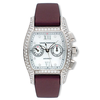 Girard Perregaux Richeville Diamond 18kt White Gold Burgundy Satin Ladies Watch 02650-D0-Q53-72M7