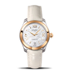 Glashutte Serenade Silver Dial Ladies Steel and 18kt Rose Gold Watch 39-22-09-06-44