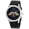 Gucci G-Timeless Black Dial with an Embroidered Honeybee Ladies Watch YA1264067