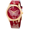 Gucci G-Timeless Red Dial Unisex Leather Watch YA1264054