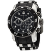 Invicta Pro Diver Chronograph Black Dial Black Polyurethane Men's Watch 17879