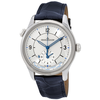 Jaeger LeCoultre Master Geographic Silver Dial Automatic Men's Alligator Leather Watch Q1428530