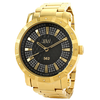 JBW 562 Black Crystal Dial Diamond Bezel Gold-tone Stainless Steel Men's Watch JB-6225-C