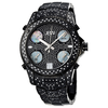 JBW Jet Setter Black IP Multiple Time-Zone Diamond Men's Watch JB-6213-B