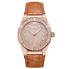 JBW Apollo Crystal Pave Tan Leather Men's Watch J6350D