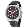 Jaeger LeCoultre Master Compressor Chronograph Black Galvanic Dial Leather Men's Watch Q1758421