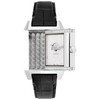 Jaeger LeCoultre Reverso Squadra Lady Duetto Silver and Black Dial Ladies Watch Q7058430
