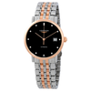 Longines Elegant Automatic Black Dial Two-tone Men's Watch L48105577