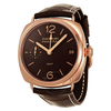 Panerai Radiomir GMT Brown Dial 18kt Rose Gold Brown Alligator Leather Men's Watch PAM00421