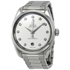 Omega Seamaster Aqua Terra Automatic Diamond Silver Dial Ladies Watch 220.10.38.20.52.001