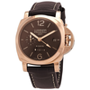 Panerai Luminor 1950 Brown Dial 18k Rose Gold Men's Watch PAM00576