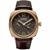 Panerai Radiomir Tourbillon Gmt Oro Rosa Automatic Brown Dial Men's Watch PAM00330