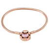 Pandora Heraldic Radiance Padlock Bracelet, Rose and Pink and Purple Crystals 587635NPM-18