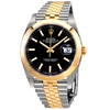 Rolex Datejust 41 Black Dial Steel and 18K Yellow Gold Jubilee Bracelet Men's Watch 126303BKSJ