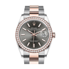 Rolex Datejust 36 Dark Rhodium Dial Men's Steel and 18k Everose Gold Oyster Watch 126281RSO