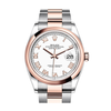 Rolex Datejust 36 White Dial Men's Steel and 18k Everose Gold Oyster Watch 126201WRO