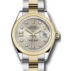 Rolex Lady Datejust 28 Silver Dial Steel and 18K Yellow Gold Watch 279163SRDO