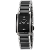 Rado Integral Quartz Black Dial Black Ceramic and Stainless Steel Ladies Watch R20613712