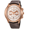 Piaget Gouverneur Automatic Silver Dial Brown Leather Men's Watch G0A37112