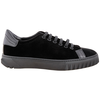 Ferragamo Black Lace-up Casual Style Sneakers 035314 707101
