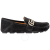 Gucci Men's Black Noel Drivers Loafers 473768 CMA00 1000
