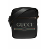 Gucci Print Messenger Bag in Black 523591 0QRAT 8163