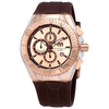 Technomarine Cruise Star Rose Dial Brown Silicone Men's Watch TM-115217