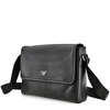 Emporio Armani Men's Leather Messenger Bag Black Sof Saff Messenger W Flap Y4M142-YAQ2E-81072
