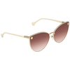 Salvatore Ferragamo Orange Gradient Cat Eye Ladies Sunglasses SF185S 710 64