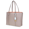 Tory Burch Perry Triple-Compartment Tote- Gray Heron 53245-082